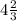 4\frac{2}{3}