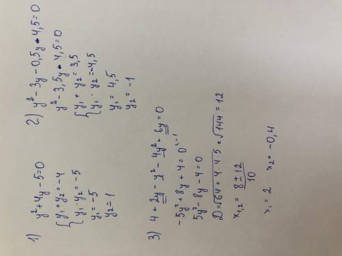 При яких значеннях у: 1) значення многочлена у²+ 4у-5 дорівнює нулю; 2) значення многочленів у²-Зу і