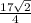 \frac{17\sqrt{2} }{4}