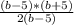 \frac{(b-5)*(b+5)}{2(b-5)}