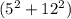 (5^2+12^2)