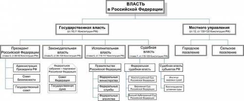 Какие разделения государственной власти вы знаете? ​