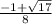 \frac{-1+\sqrt{17} }{8}