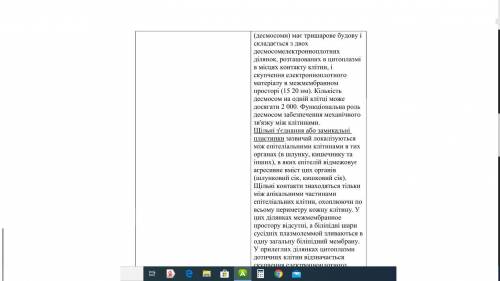 Написати спільні та відмінні риси в будові та функціонуванні різних типів міжклітинних контактів...