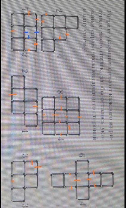 Уберите указанное слева от каждого из рисунков число спичек, чтобы осталось указанное справа число к
