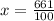 x=\frac{661}{100}