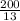 \frac{200}{13}