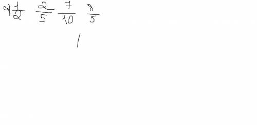 Запишите в виде дроби частное A1 / 2 Б 2 / 5 в 7 / 10 г 8 / 5 (5 класс) ​