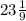 23 \frac{1}{9}