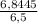 \frac{6,8445}{6,5}