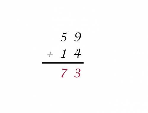 Вычисли столбиком с проверкой 59+14= ,70-16=​