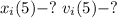 x_{i}(5)-? \ v_{i}(5)-?