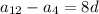 a_{12}-a_4=8d