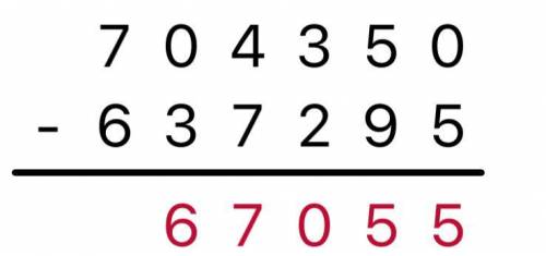 Вычисли : 38.417+695.204 704.350-637.295 80.439*57 280.240:62 , только столбиком нужно