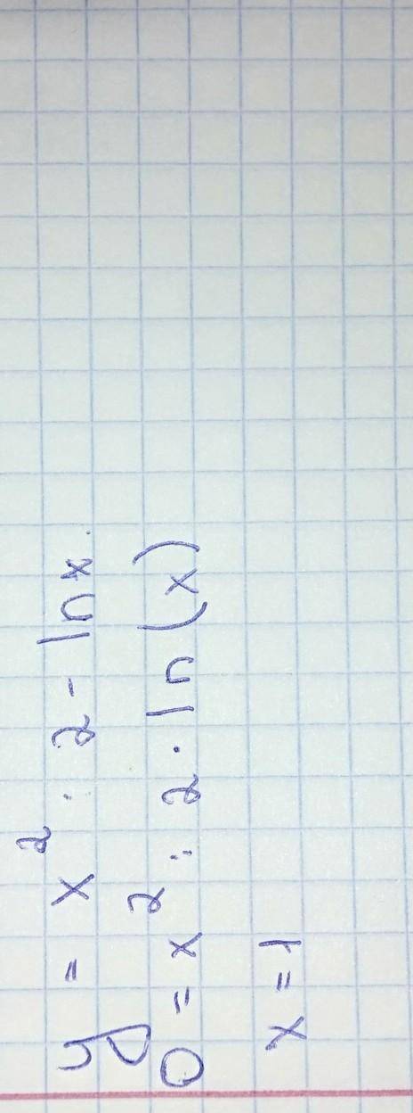 Найти промежутки возрастания функции: y = x^2/2 - ln x.