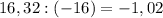 16,32 : (-16)=-1,02