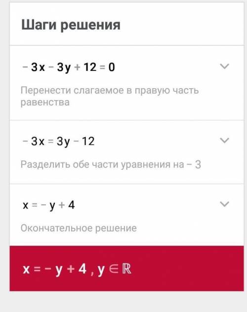 Дана прямая, уравнение которой −3x−3y+12=0. Найди координаты точек, в которых эта прямая пересекает