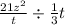 \frac{21z {}^{2} }{t} \div \frac{1}{3} t