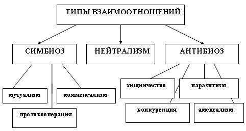 Скласти схему зв'язки рослин з іншими організмами.