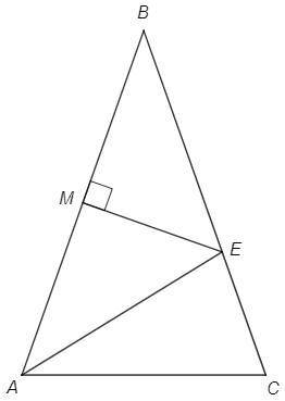 Серединный перпендикуляр к стороне АВ равнобедренного треугольника АВС (АВ = ВС) пересекает сторону