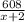 \frac{608}{x+2}