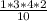 \frac{1*3*4*2}{10}