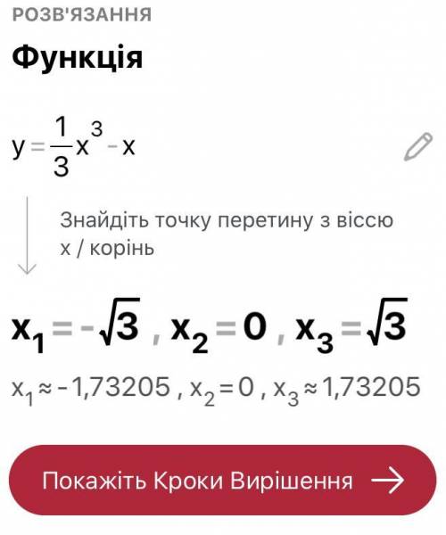 Y= 1/3*x^3-x исследовать функцию и построить график