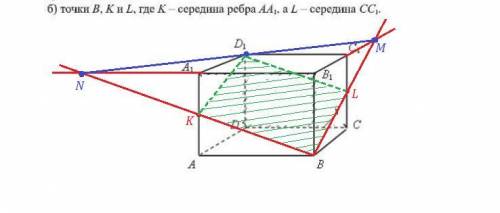 Построить сечение параллелепипеда