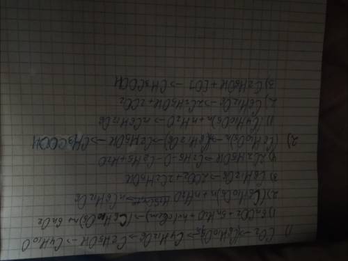 Завдання №1 Здійсніть перетворення: а) вуглекислий газ → крохмаль → глюкоза → етанол → діетиловий ет