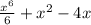 \frac{x^6}{6}+x^2-4x