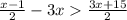 \frac{x-1}{2}-3x\frac{3x+15}{2}