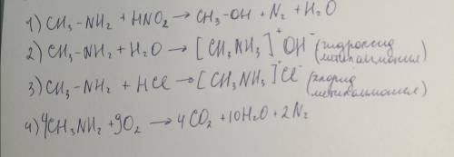 На примере метилэтиламина, напишите характерные реакции для аминов.Напишите реакцию его получения из