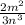 \frac{2m^{2} }{3n^{3} }