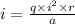 i = \frac{q \times i {}^{2} \times r }{a}