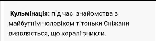 Русалонька із 7-ВВизначити тему кожного розділу КульмінаціяКросворд