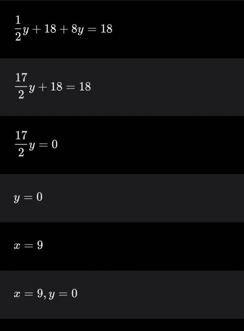 Решите систему уравнений {4x-y=36 {2x+8y=18 2. Тоже самое {2x-y=2 {3x+y=8 3. Тоже самое {x+y=0 {-3x+