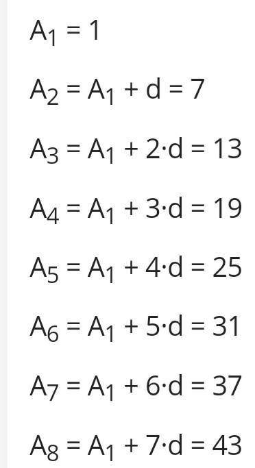 Вычисли 8-й член арифметической прогрессии​