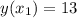 y(x_1)=13