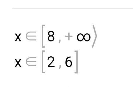 (2х-4)(х-6)(х-8)≥0 ответ есть​