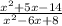 \frac{x^{2}+5x-14 }{x^{2} -6x+8}