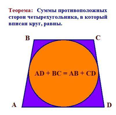 Вокруг окружности описана равнобедренная трапеция, периметр которой равен 10 см. Найти длинну боково