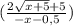 (\frac{2\sqrt{x+5} +5}{-x-0,5} )