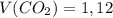 V(CO_2) = 1,12