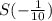 S(-\frac{1}{10} )