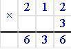 Запиши решение столбиком и выполни умножения с обьяснением. 123*3 433*2 122*4 212*3 221*4