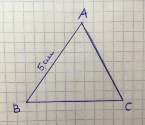 Постройте треугольник ABC по следующим данным AB=5 см​