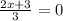 \frac{2x+3}{3} =0