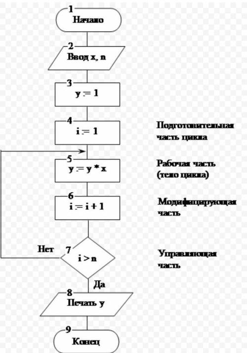 Информатика. 6 класс. Блок-схема циклов. (скрин)