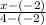 \frac{x-(-2)}{4 -(-2)}