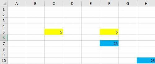 с заданием 5. В ячейке H10 записана формула =C$5*F5. Ее скопировали в ячейку F7. Какой вид будет име